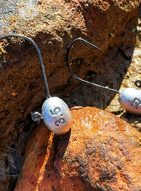 ABULURER路亚根钓钩细钩条1.5g 2.5g 3.5g 5g 7g小号铅头钩蛋蛋钩