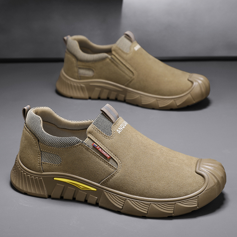 回力军工劳保鞋男款四季厚底防滑耐磨工地干活安全包头防护鞋男鞋