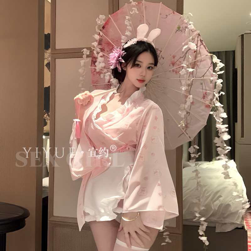 和服制服性感刺激勾魂床上风情万种情qq趣味内衣服物纯欲睡衣裙