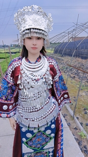 2023春夏新品民族风苗族服装个人艺术写真服湘西土家族舞蹈演出服