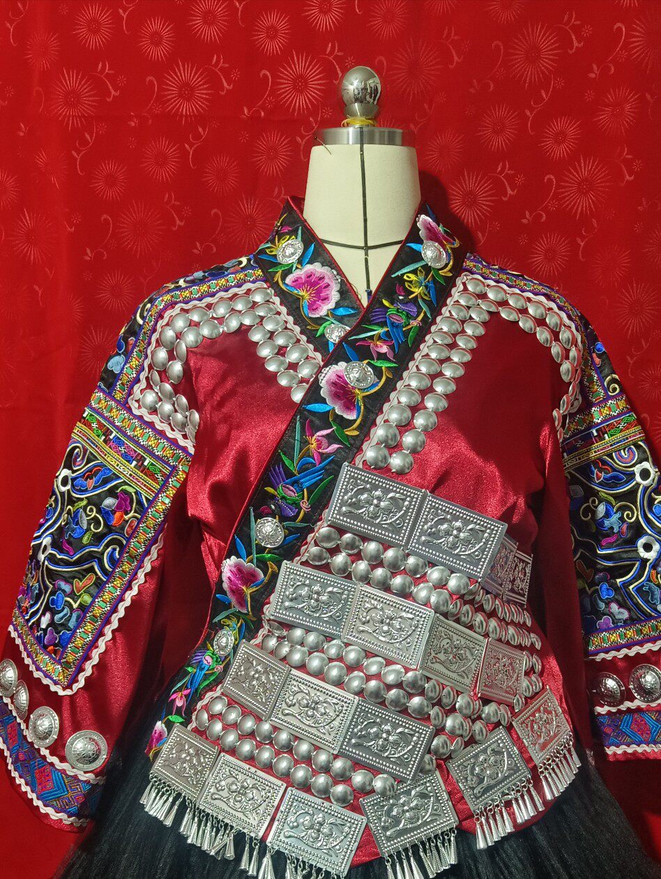 苗族服装女春季新品外套百搭苗族土家族少女出嫁服装
