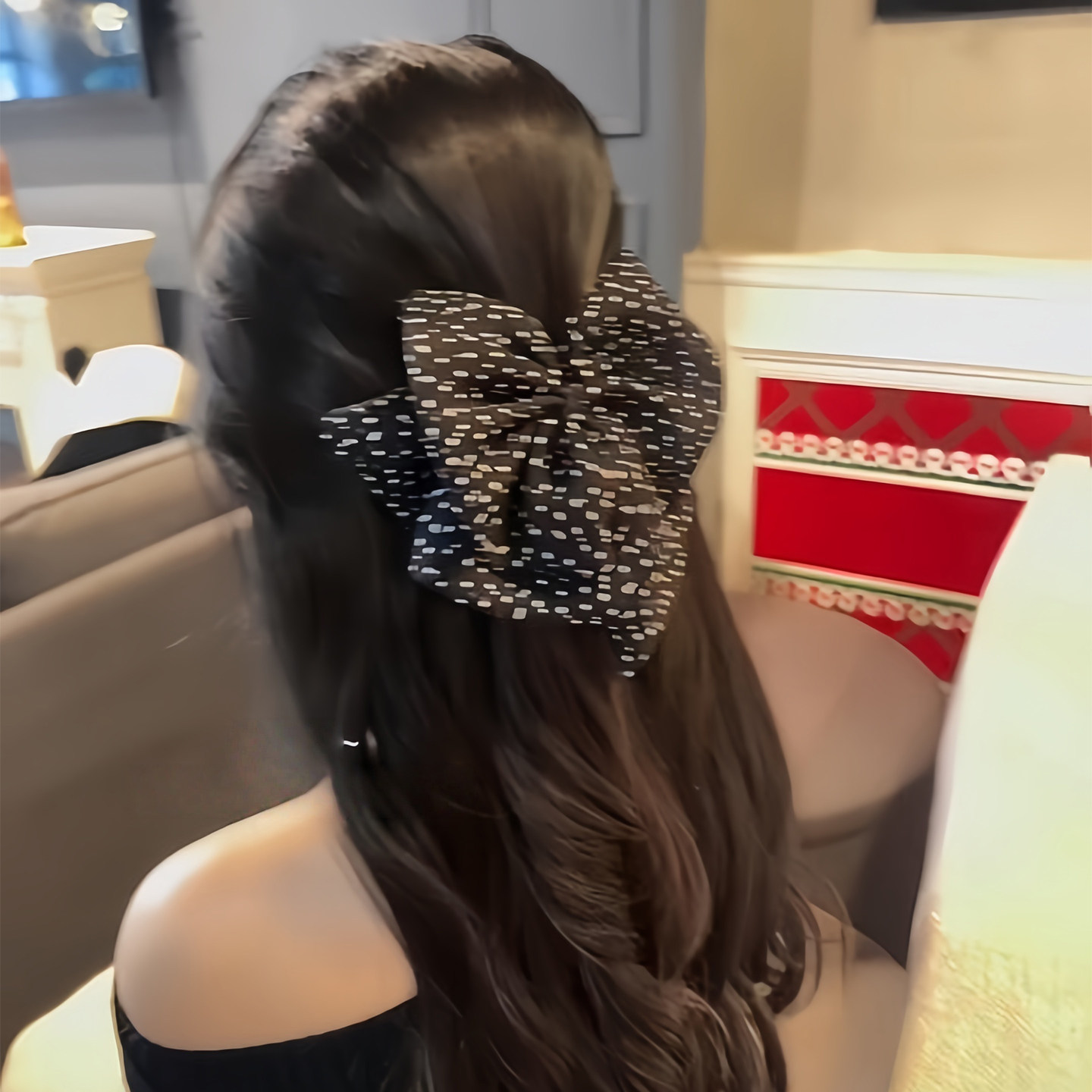 法式气质高级感波点蝴蝶结抓夹头饰女2026新款高端后脑勺半扎发夹,饰品/流行首饰/时尚饰品新,发饰,淘宝优惠券,粉丝福利购,淘宝优惠卷