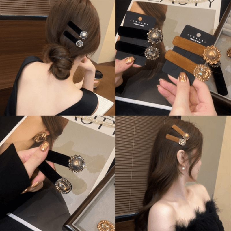 秋冬2024新款高端复古发夹头饰