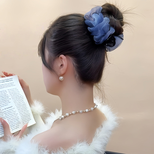 泡泡丸子头的抓夹头饰神器2026新款后脑勺盘头发夹子发夹发饰女