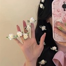 超仙氛围感茉莉花发夹头饰可爱侧边刘海小花朵夹子边夹发饰女 夏季