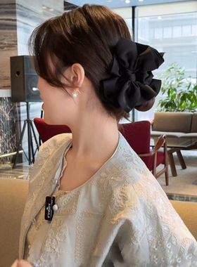 法式气质蝴蝶结抓夹发卡2025新款高级感后脑勺饱满显发量发夹头饰