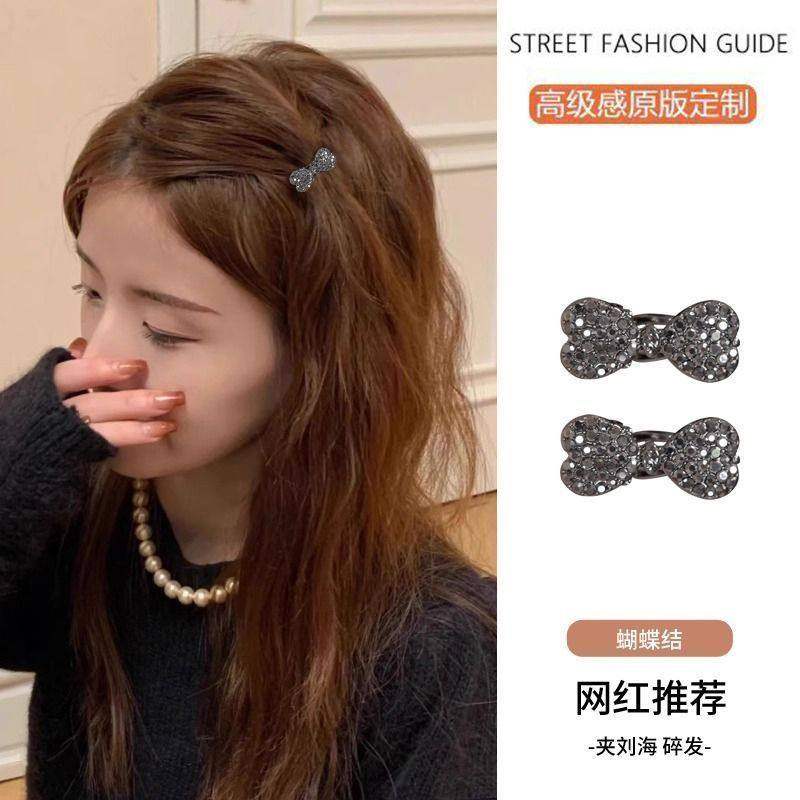 韩系侧边精致蝴蝶结小夹子发卡女士2026新款高端刘海头发发夹头饰
