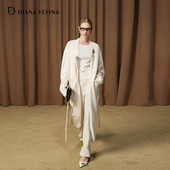 DIANA 外套 慵懒风毛针织开衫 VEVINA秋冬新款 绵长款