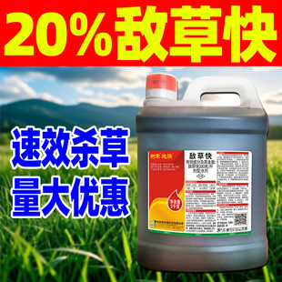 敌草快除草剂20%敌草快杂草灭草剂农药正品果园荒地杂草树荣施靖