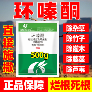 环嗪酮除草烂根剂环秦铜哃除草粉剂灭竹树专用枯死烂根强农药正品