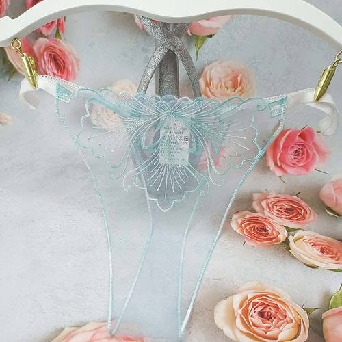 透明底档网纱女士低腰法式性感