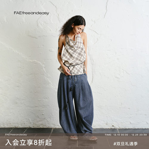 斜纹棉感水洗做旧牛仔裤