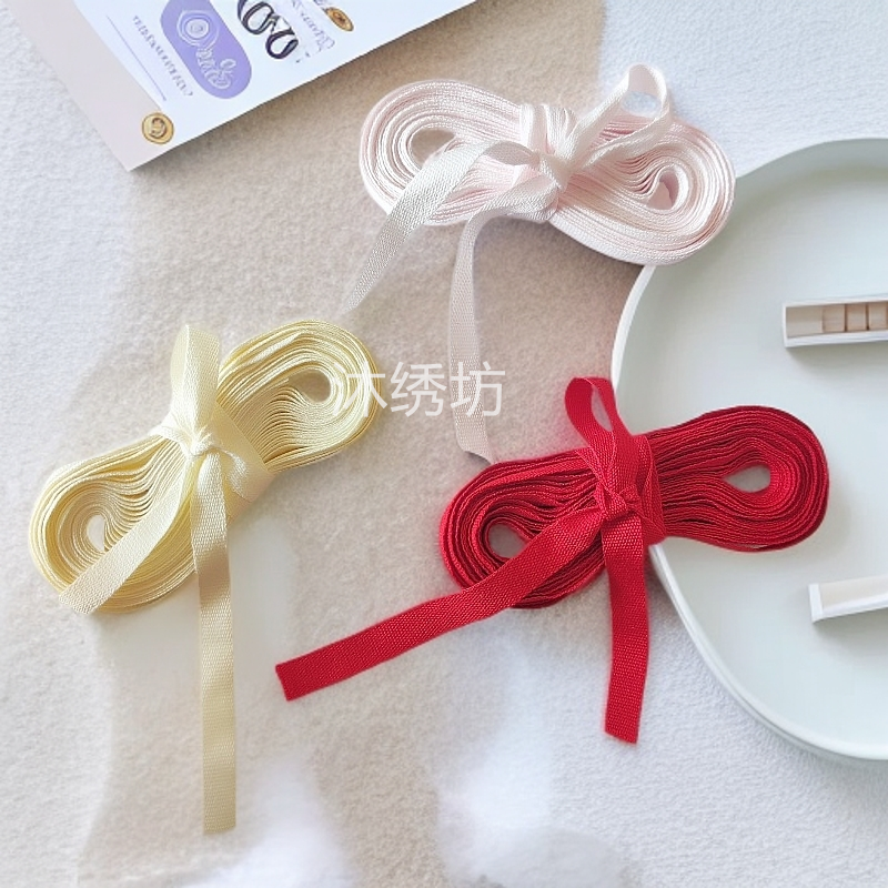 纯棉婴儿连体衣肚兜棉绑带红色彩色全棉平纹织带系带手工DIY辅料