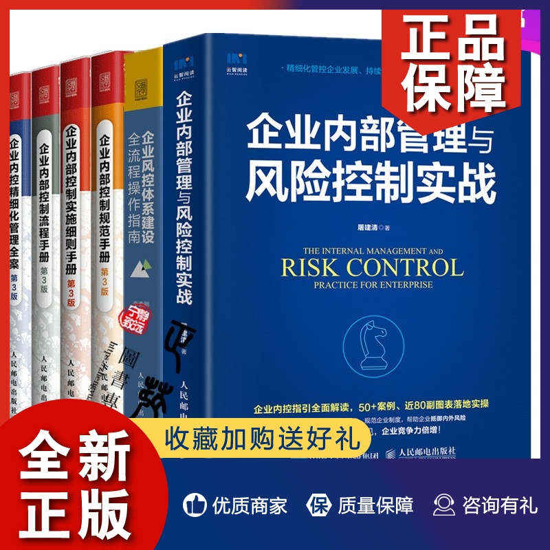 正版6册企业风控体系建设全流