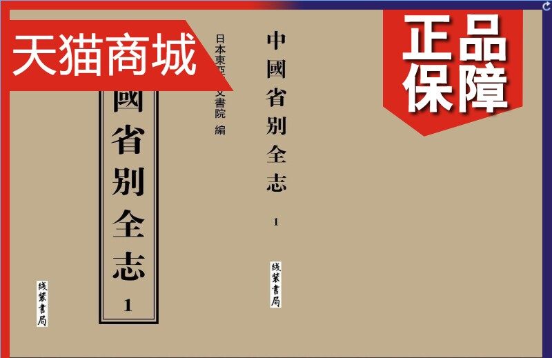 正版 中国省别全志日本东亚同文书院  历史书籍