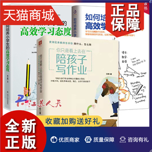 学习态度和学习方法 如何培养小学生 你只是看上去在陪孩子写作业 正版 提升学习成绩培养儿童学习好习惯教育孩子 全3册 畅销书