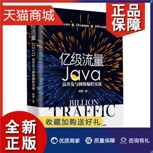 流量Java高并发与网络编程实战 Java编程核心内容5大核心技术 网络编程书籍 著 亿 200个案例 北京大学 10大高ji框架 正版 颜群