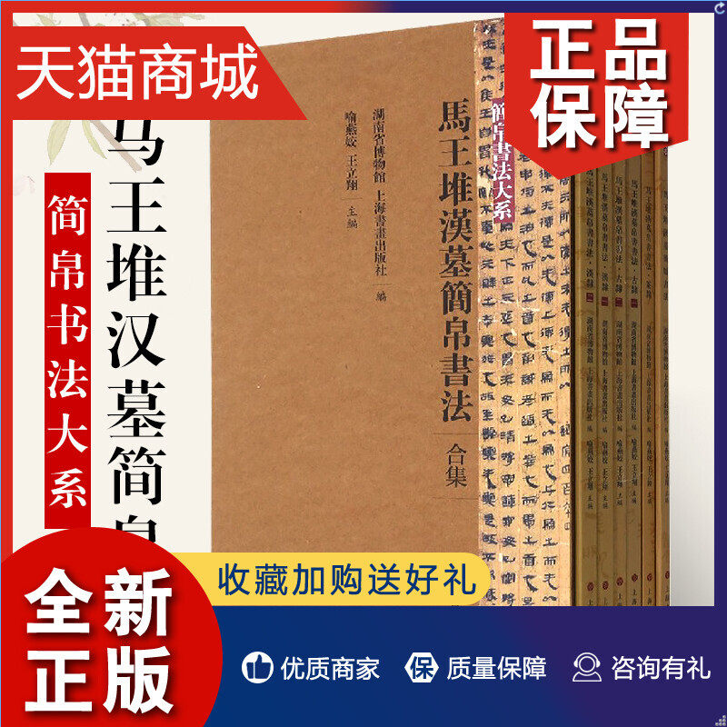 书法汉隶 6册 古隶 战国纵横家 老子 甲乙本 周易 相马经西汉古墓简