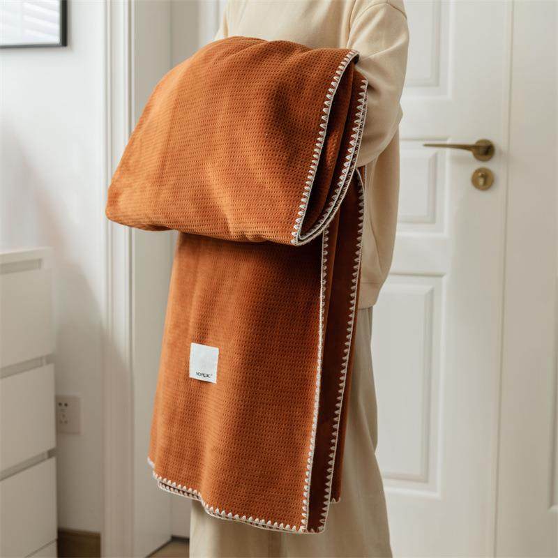 华夫格毛毯车载办公室午睡午休毯子单人空调沙发用小盖毯薄款被子,床上用品,休闲毯/毛毯/绒毯,淘宝优惠券,粉丝福利购,淘宝优惠卷