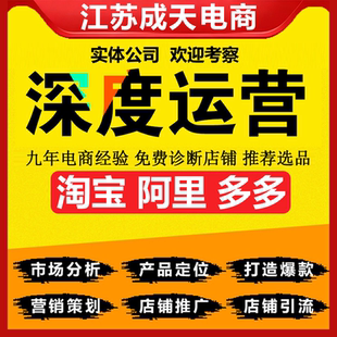 淘宝设计装修美工运营打理电商网店1688诚信通代运营阿里巴巴运营