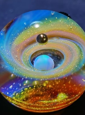 原创全新工艺，琉璃宇宙星空球吊坠，中国人自己研发的星空球，