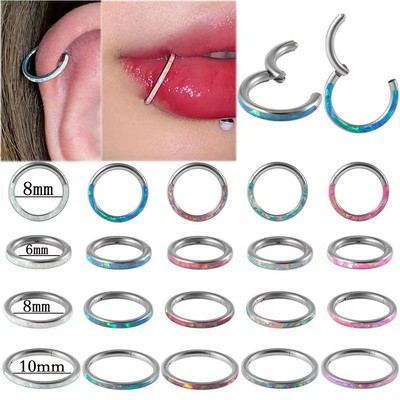 欧美气质镶嵌澳宝耳环鼻环