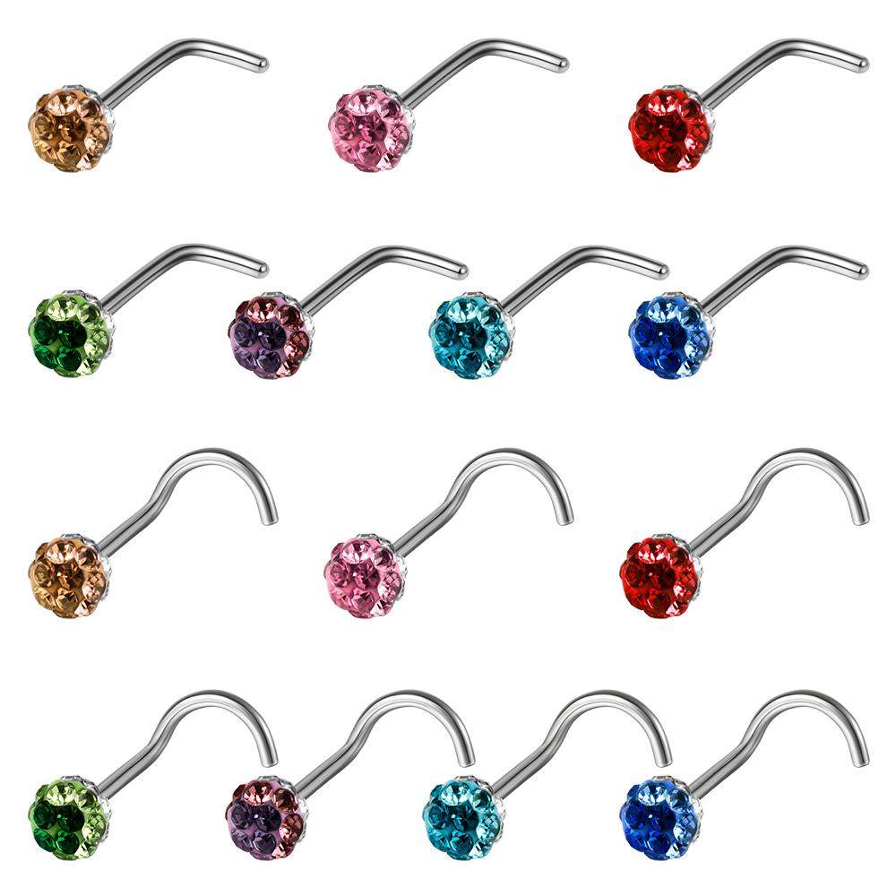 食人花 欧美气质超闪不滴油泥巴满钻鼻钉弯杆L杆鼻环不锈钢外螺纹,饰品/流行首饰/时尚饰品新,其它首饰,淘宝优惠券,粉丝福利购,淘宝优惠卷