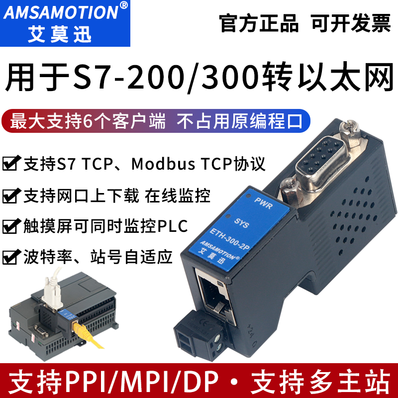 艾莫迅西门子PLC串口转网口