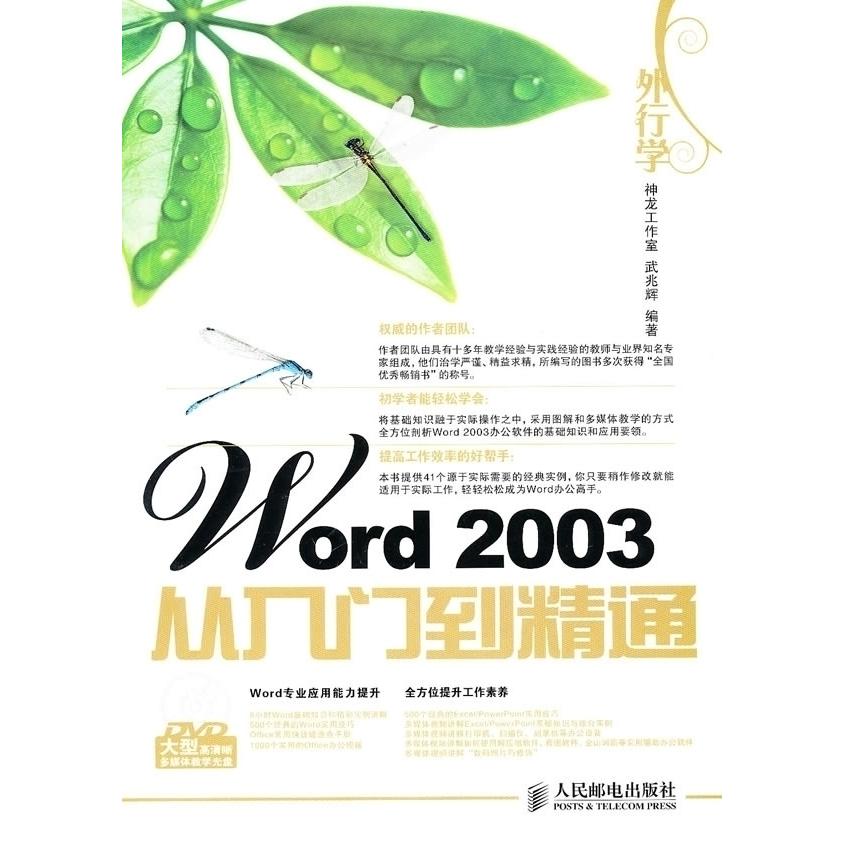 【正版书包邮】外行学Word2003从入门到精通武兆辉人民邮电出版社