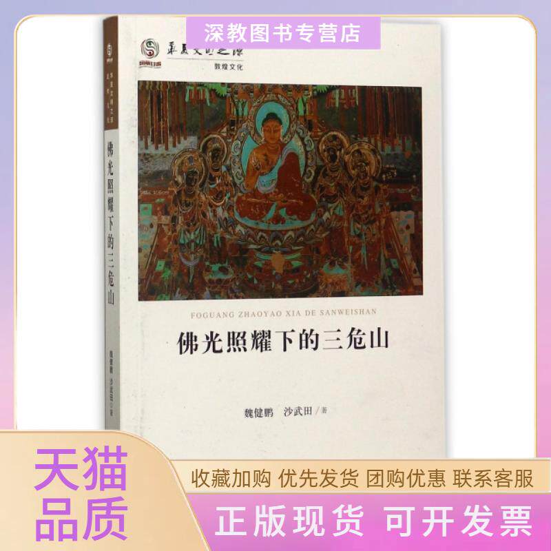 【正版书包邮】光照耀下的三危山华夏文明之源魏健鹏沙武田甘肃教育出版社
