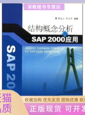 【正版书包邮】结构概念分析与SAP2000应用彭俊生罗永坤西南交通大学出版社