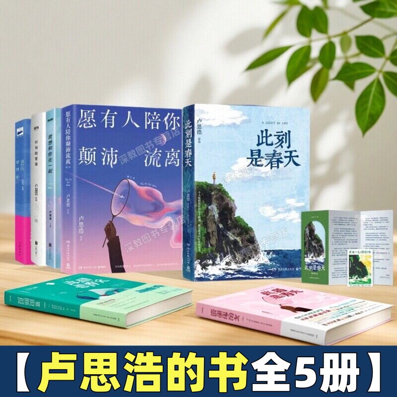 【卢思浩的书任选】时间的答案  此刻是春天+愿有人陪你颠沛流离+我想和你在一起 +说好的爱情呢现代长篇文学小说书籍北京联合出版