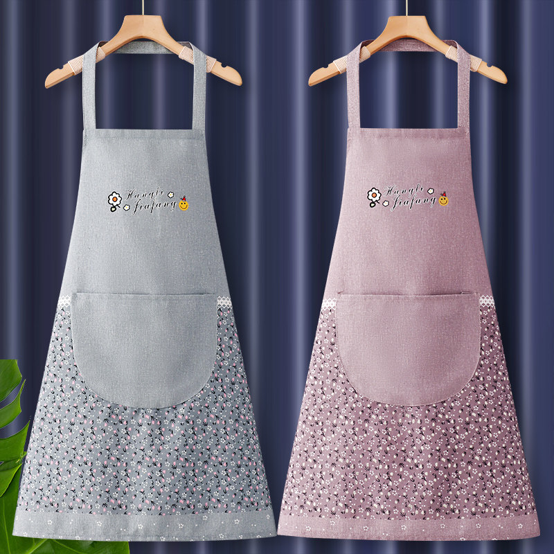 2023新款纯棉围裙工作服女