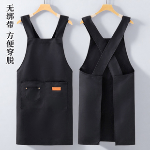 围裙厨房家用2025新款耐磨定制logo印字餐饮上班专用男做饭工作服