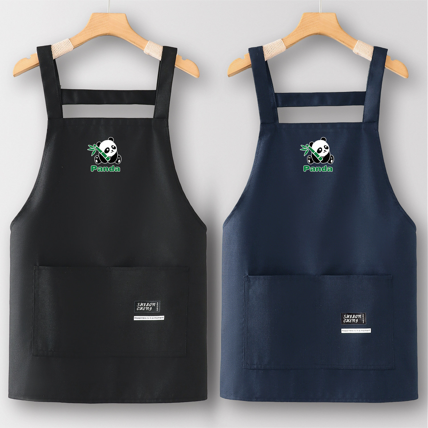 女小个子围裙厨房家用做饭