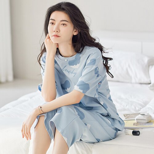 睡衣女夏季纯棉2026年新款可外穿