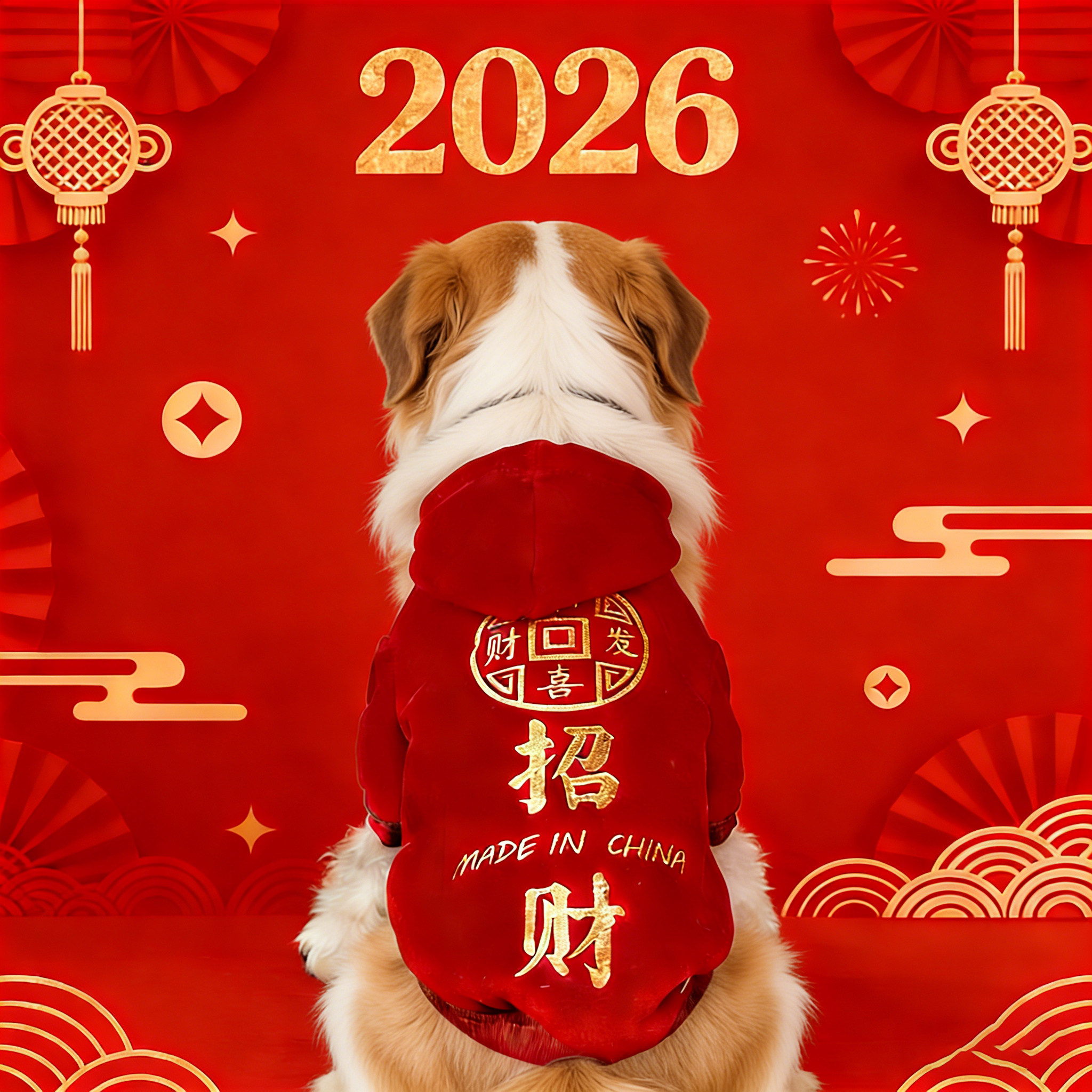 狗狗2026新年衣服小型犬过年带帽喜庆红色小狗加绒卫衣外出马年,宠物/宠物食品及用品,狗宠物服装/雨衣,淘宝优惠券,粉丝福利购,淘宝优惠卷