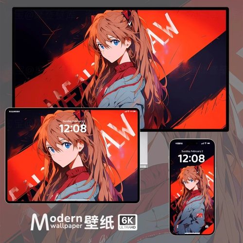 明日香4K超高清壁纸iPhone手机苹果ipad平板电脑二次元动漫壁纸图