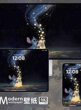 星际宝贝史迪奇4K超高清壁纸iPhone手机ipad平板电脑mac卡通壁纸