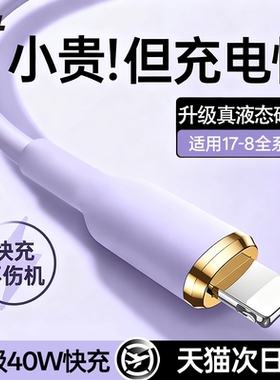 特好拉适用苹果17充电线iphone14数据线PD40w快充15/16手机闪充13usb11车载充电线pad平板typec转lighting2米