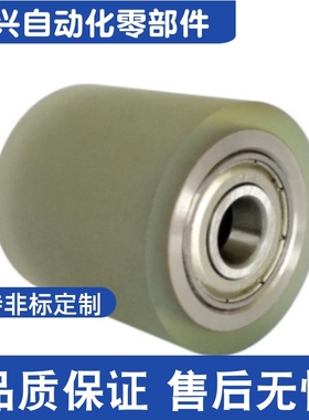 QAC43-20 25 30 35A 35-L15 L20 L25 L30 L40~ 包胶滚轮 带轴承型