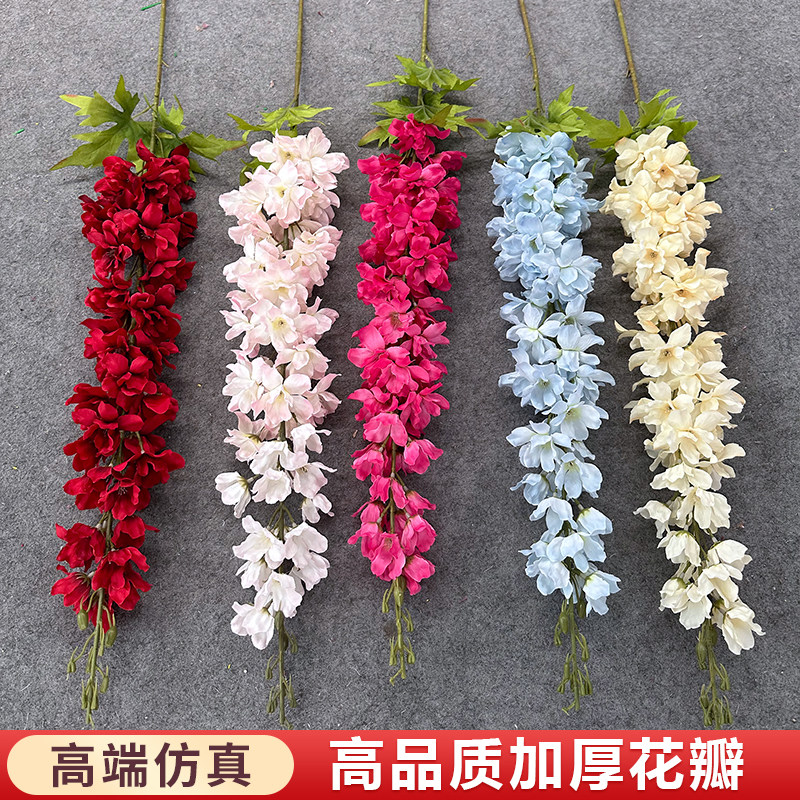 婚庆仿真植绒飞燕植毛风信子假花