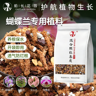 蝴蝶兰专用土盆栽松鳞树皮毛毛虫水苔混合植料青苔颗粒石斛兰花土