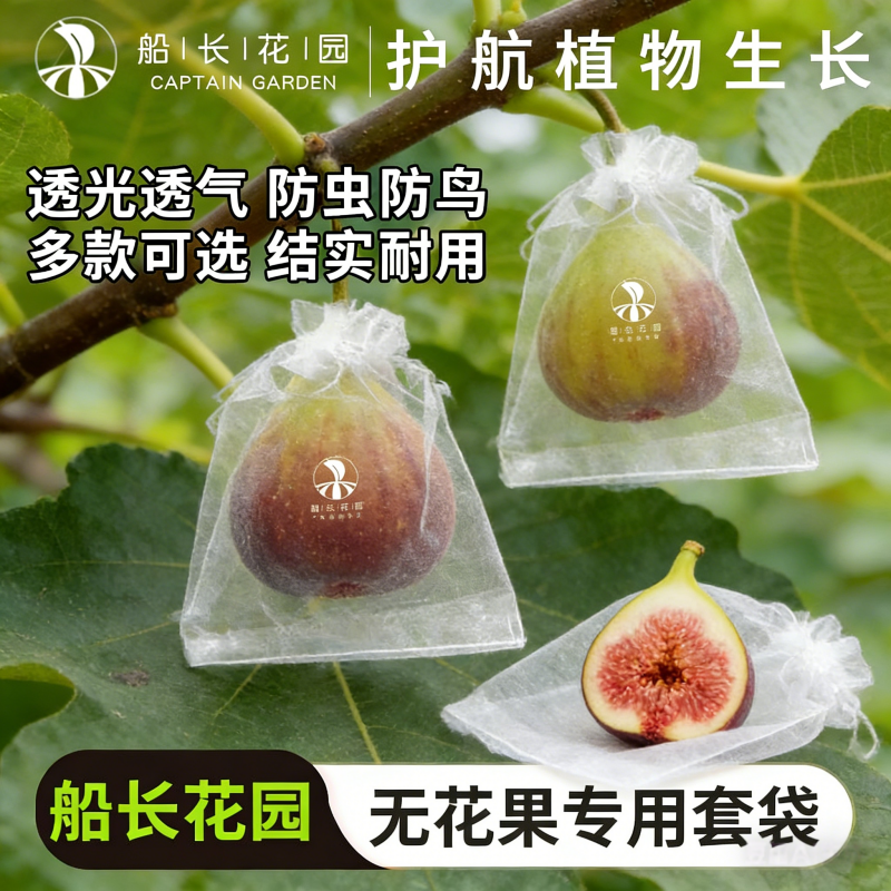 无花果专用套袋防虫防鸟套袋葡萄石榴柿子草莓通用网袋水果保护袋