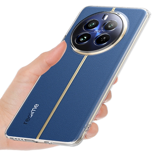 适用于真我12pro手机壳透明realme真我12pro+保护套12PRO至尊版软壳新款硅胶外壳男女个性创意气囊防摔全包边