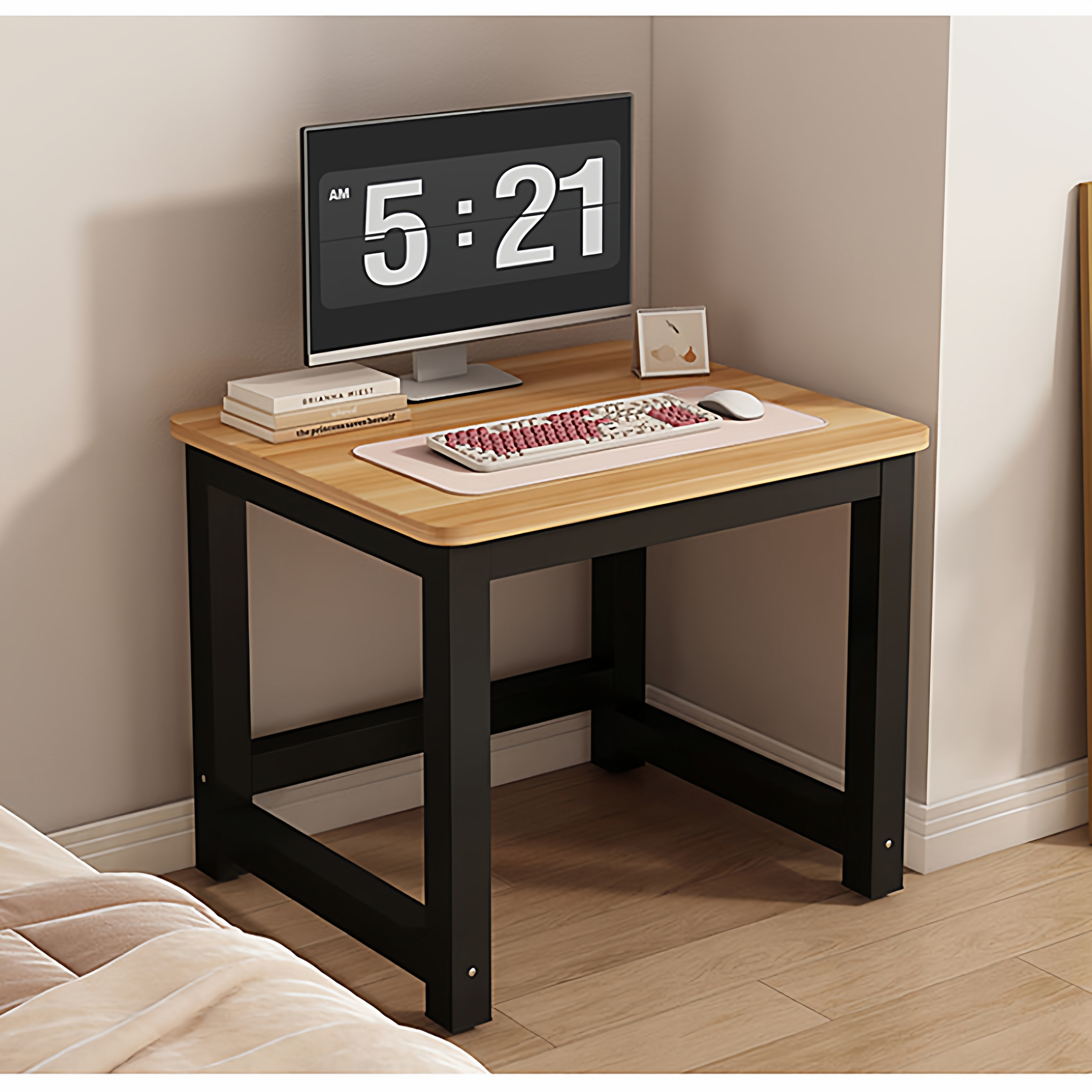 简易电脑桌卧室家用小户型书桌出租屋定制长40/50/60/70/小方桌子