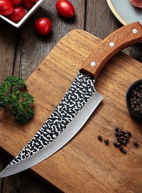 全钢锻打剔骨刀厨房刀杀鱼分割刀杀猪刀屠夫切肉刀不锈钢菜刀