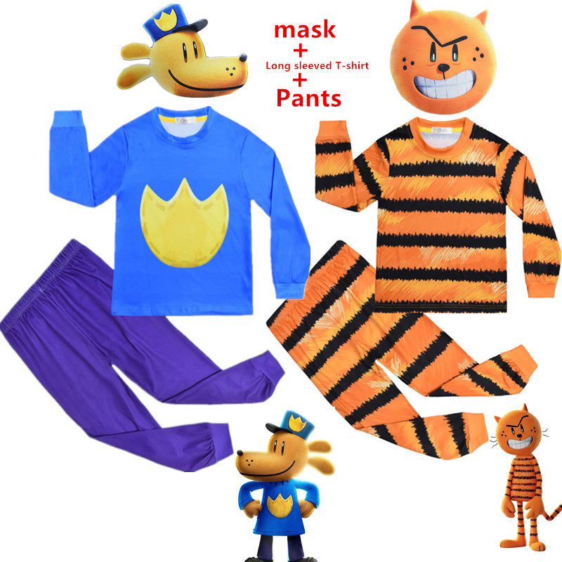 儿童DOGMAN神探狗狗cos服装面具图片