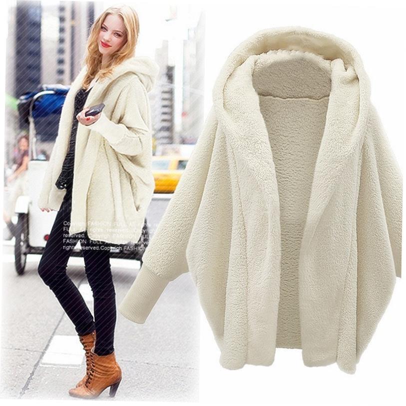 Autumn Plush Hooded Jacket Women Coats Winter Clothes Ladie1-封面