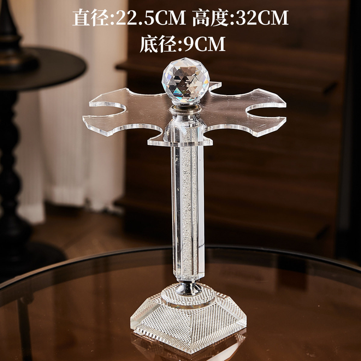 单个水晶玻璃高脚杯带钻家用香槟杯金箔葡萄酒杯起泡酒杯厂家批发